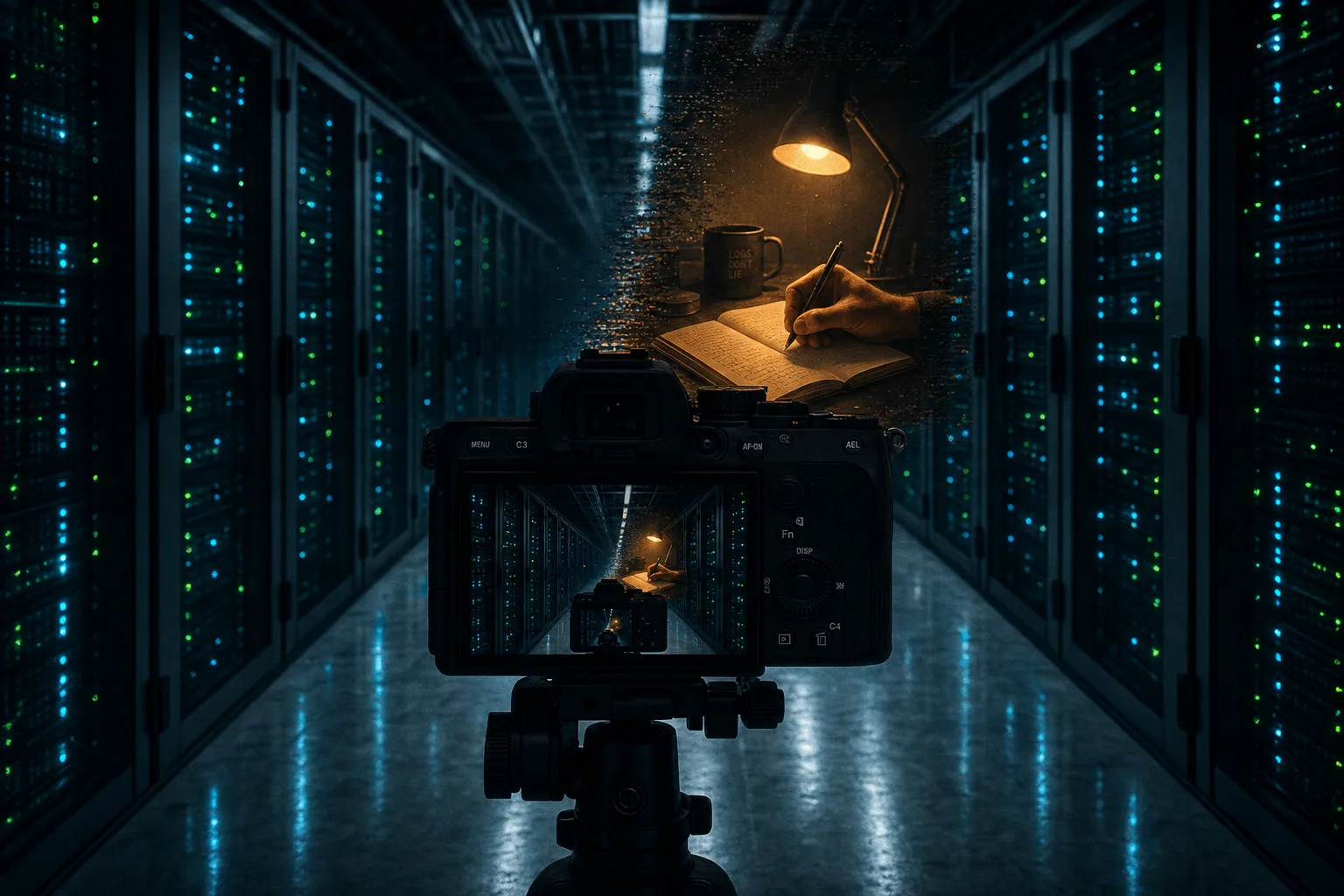 camera in a server room at 3am